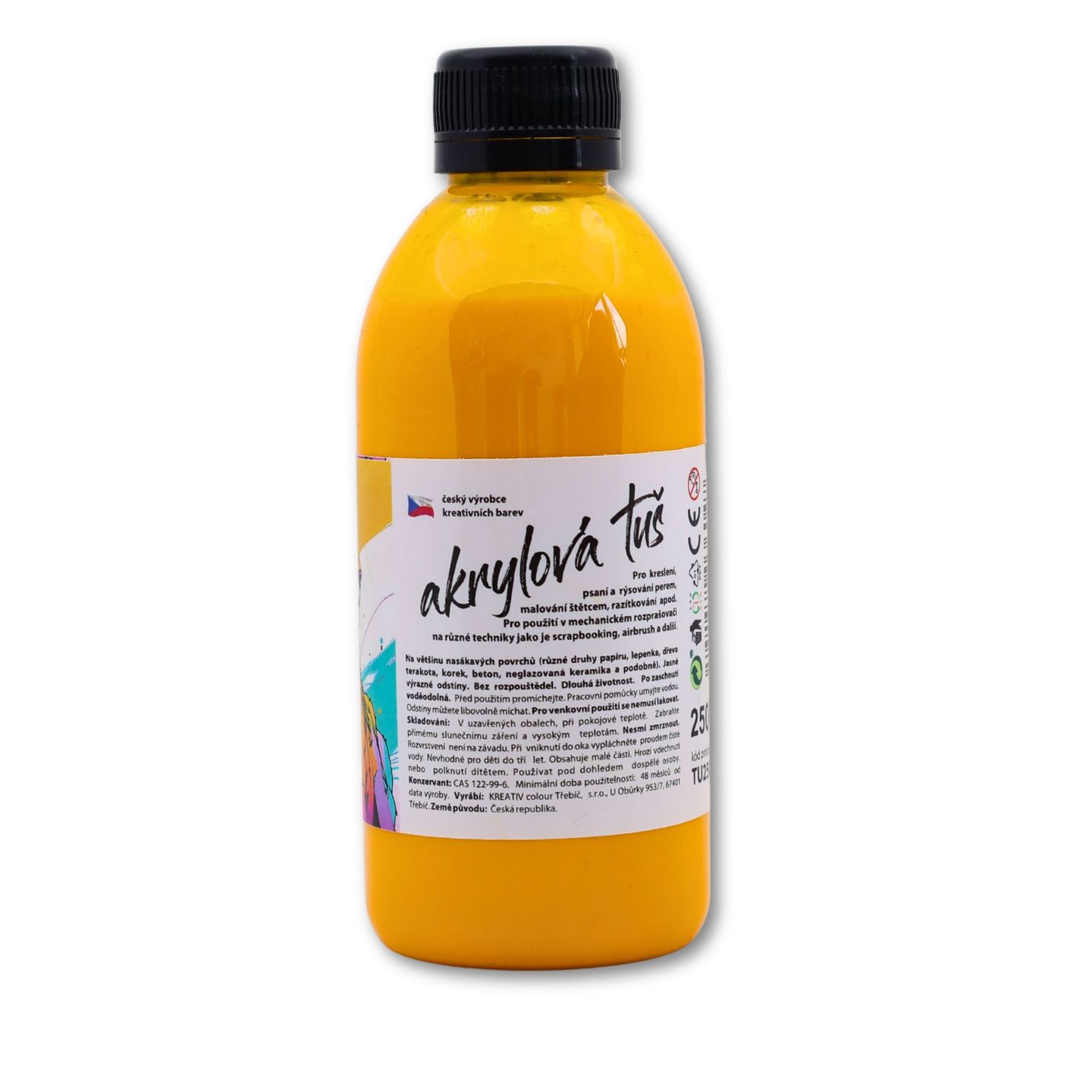 Akrylátová tuš pomerančová - 250 g