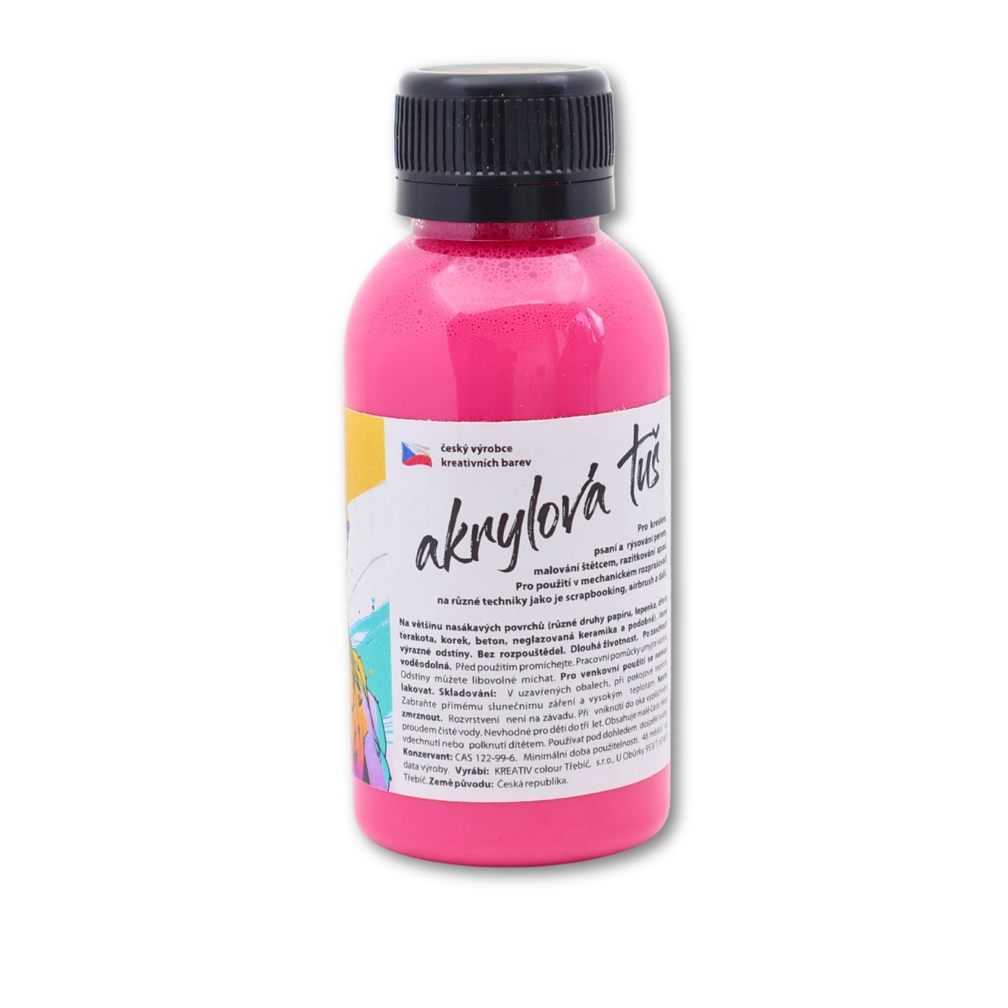 Akrylátová tuš růžová - 110 g