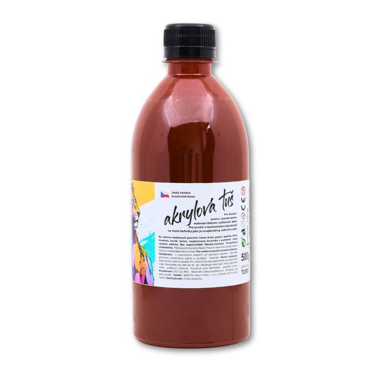 Levně Akrylátová tuš světle hnědá - 500 g