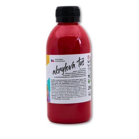 Obrázek produktu: Akrylátová tuš tmavě červená - 250 g