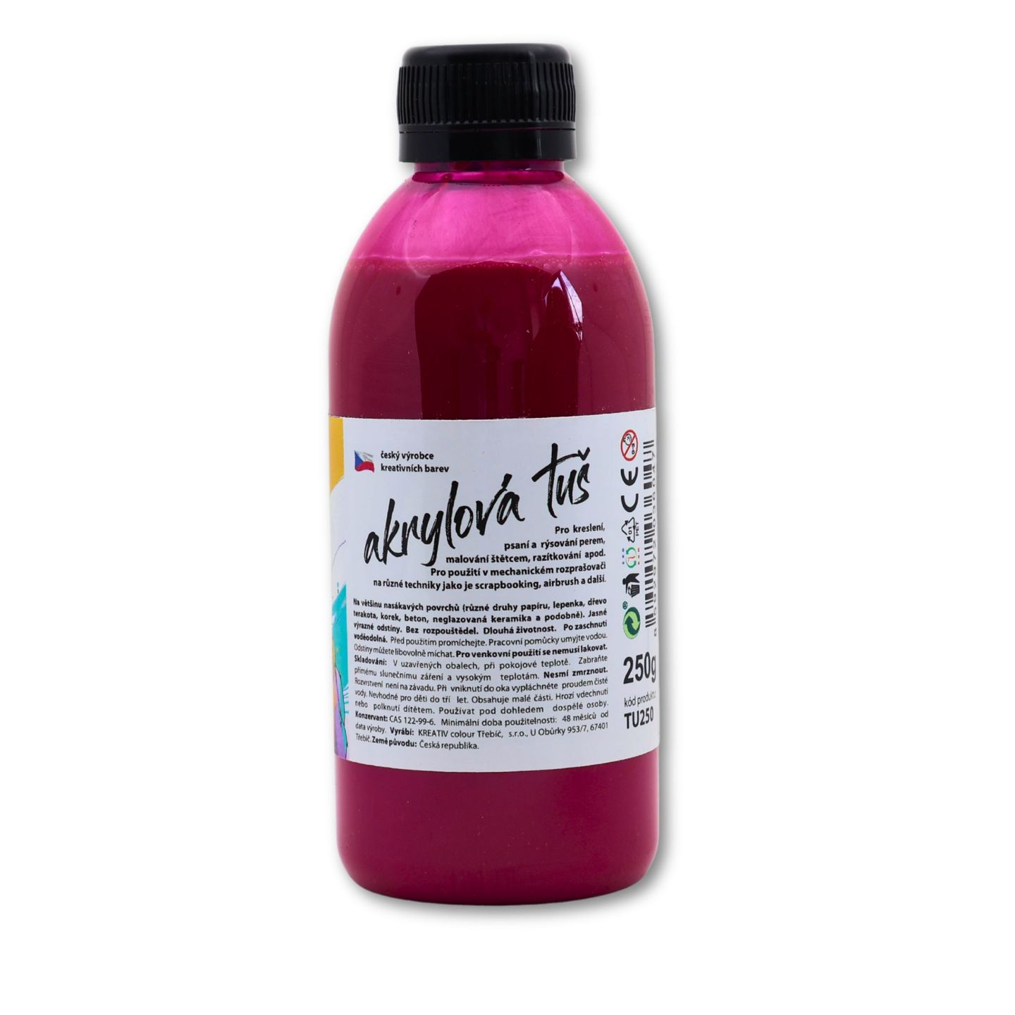 Akrylátová tuš vínová - 250 g