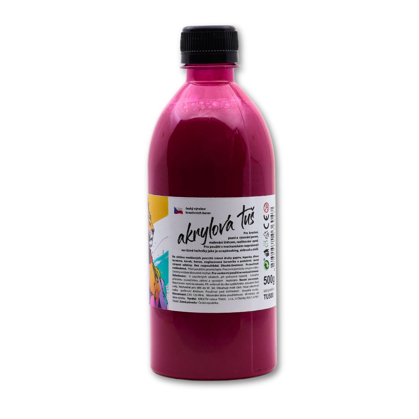 Akrylátová tuš vínová - 500 g