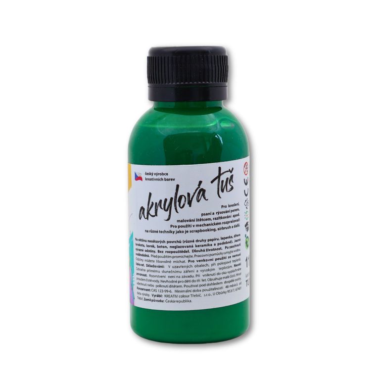 Levně Akrylátová tuš zelená - 110 g