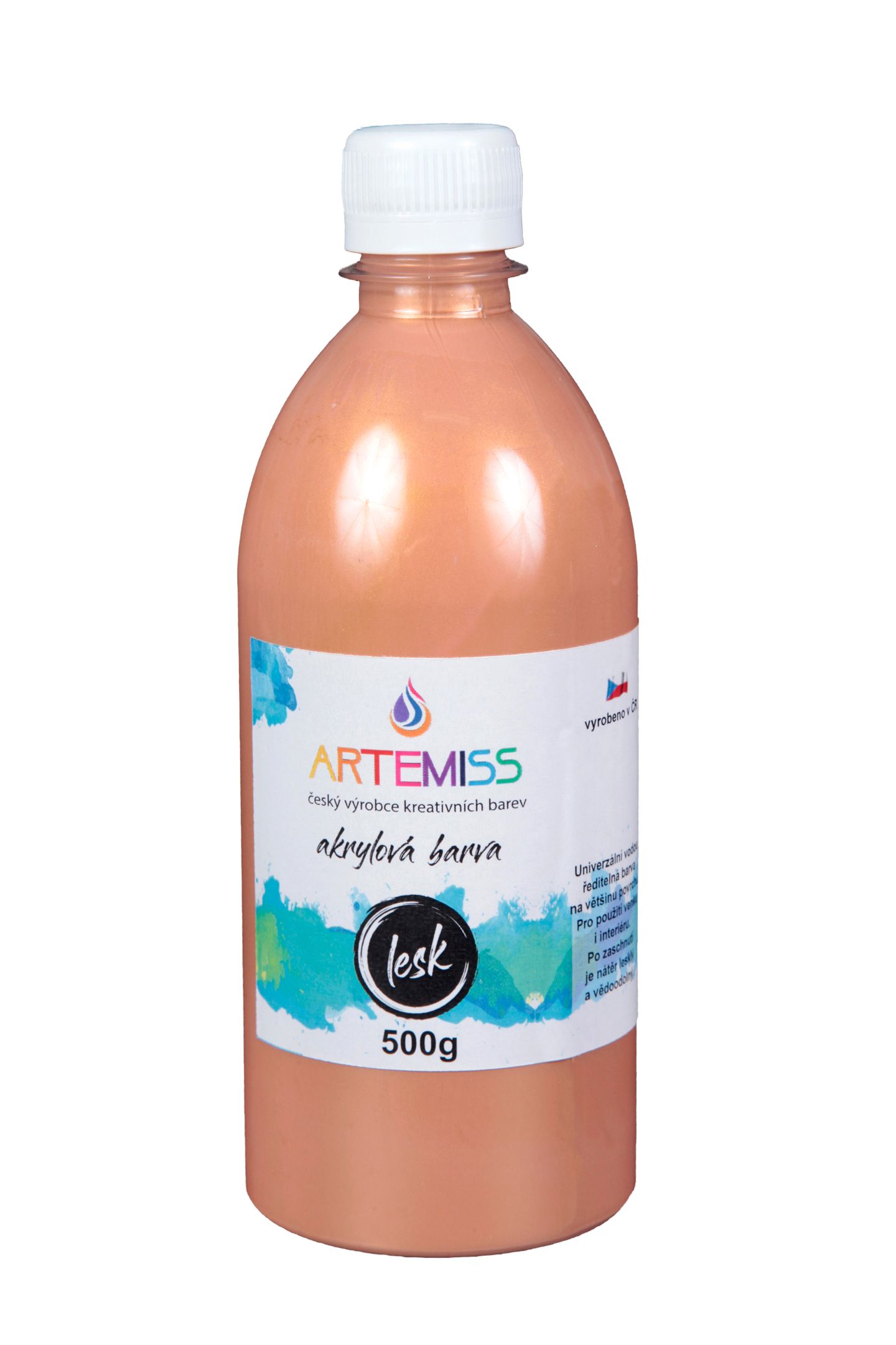 Akrylová barva - bronzová, 500g