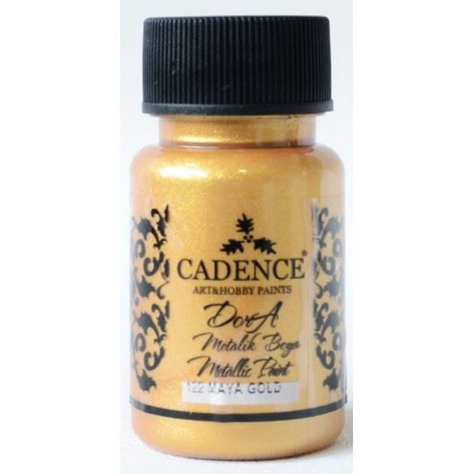 Akrylová barva Cadence DORA metalic, 50 ml - majské zlato