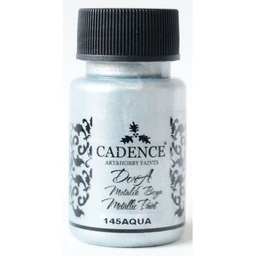 Akrylová barva Cadence DORA metalic, 50 ml - stříbrnomodrá