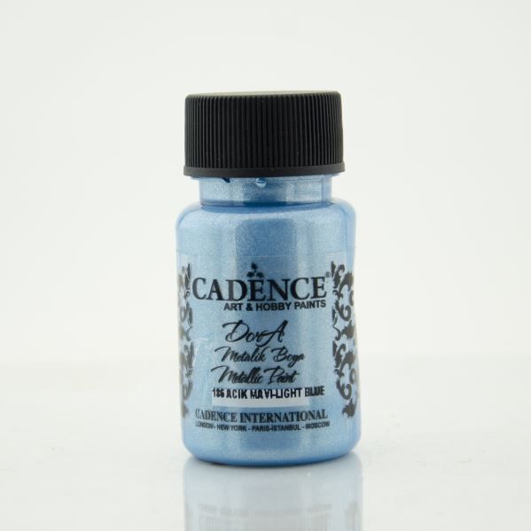 Cadence Metalická akrylová barva Cadence Dora Metallic, 50 ml - VYBERTE ODSTÍN - Metalická akrylová barva Cadence Dora Metallic, 50 ml - light blue, sv. modrá