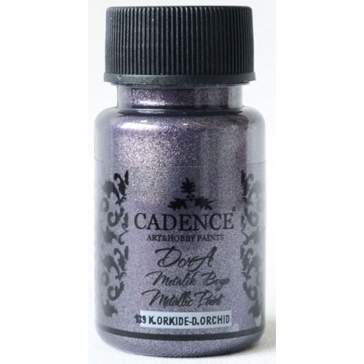 Akrylová barva Cadence DORA metalic, 50 ml - tmavá orchidej