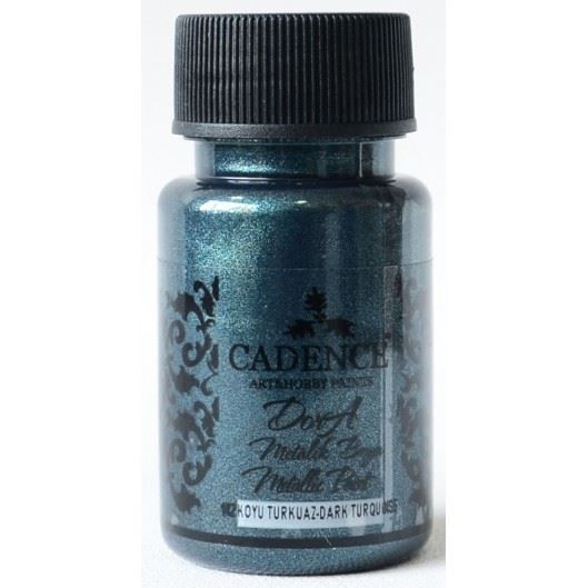 Dora Metallic tmavě tyrkysová 50 ml CADENCE