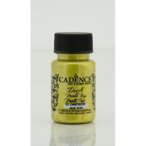 Obrázek produktu: Akrylová barva Cadence DORA metalic, 50 ml - žlutozelená