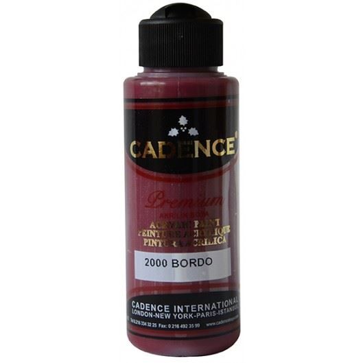 Akrylová barva Cadence Premium, 70 ml - bordó