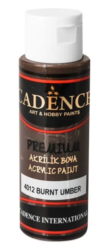 Levně Akrylová barva Cadence Premium, 70 ml - burnt umber, umbra