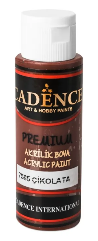Levně Akrylová barva Cadence Premium, 70 ml - chocolatte, hnědá