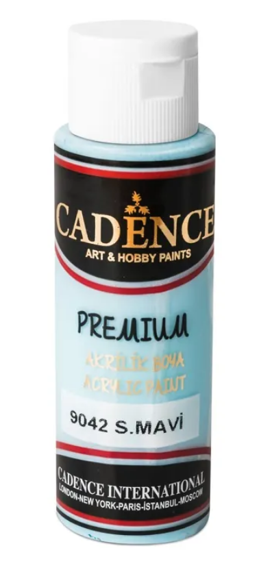 Levně Akrylová barva Cadence Premium, 70 ml - sky blue, sv. modrá