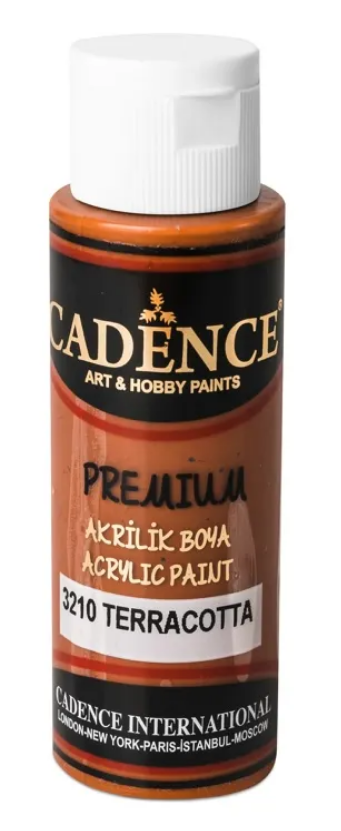Levně Akrylová barva Cadence Premium, 70 ml - terracota, sv. hnědá