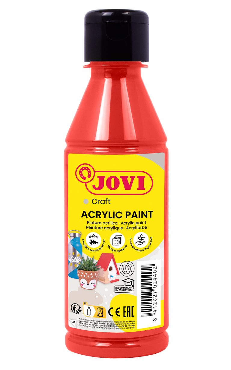 Akrylová barva DECOR AKRYL 250 ml - červená