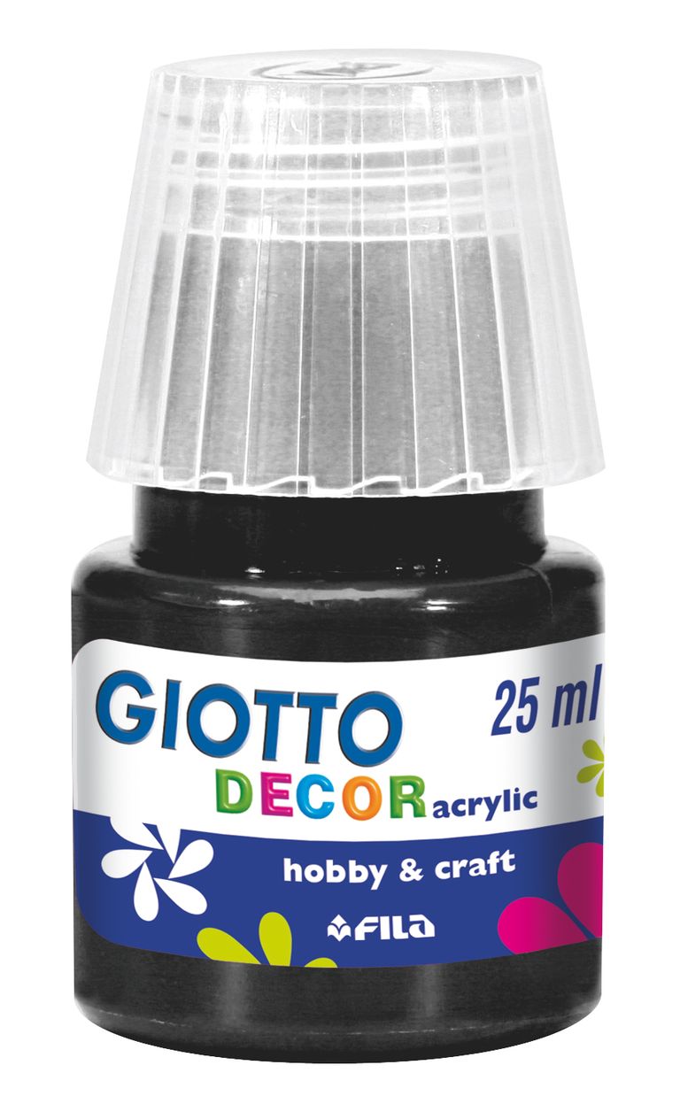 Akrylová barva Giotto Decor matt 25 ml - černá