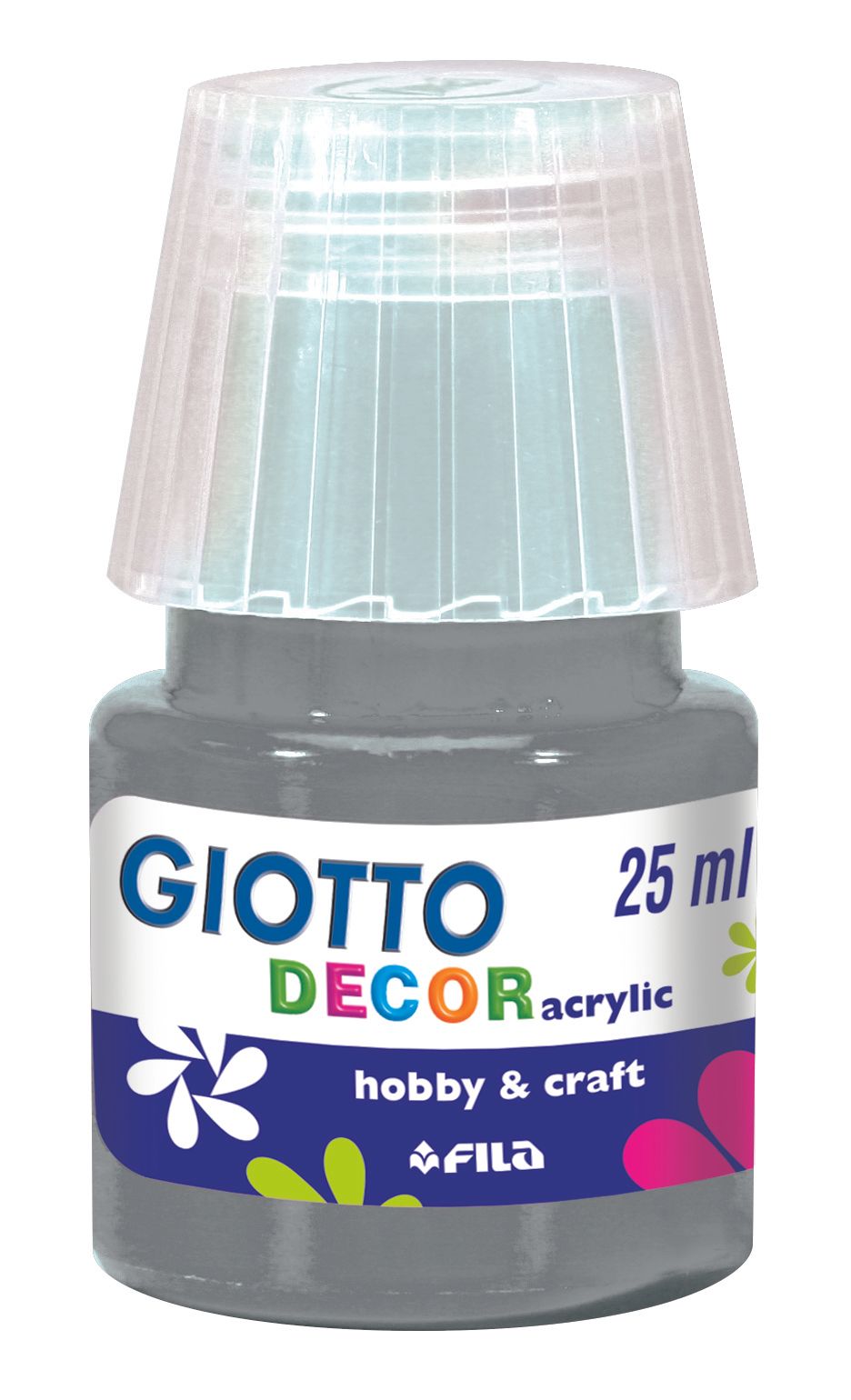 Akrylová barva Giotto Decor matt 25 ml - stříbrná