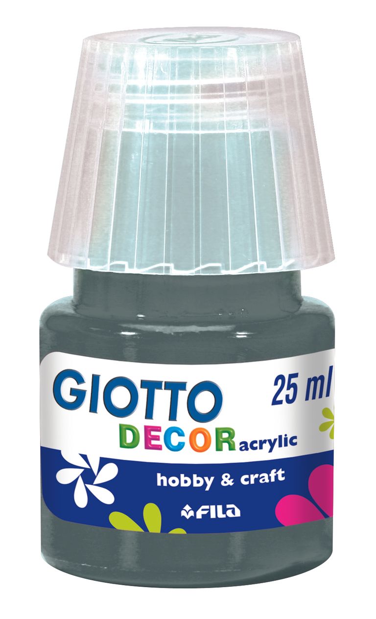 Akrylová barva Giotto Decor matt 25 ml - tmavě šedá