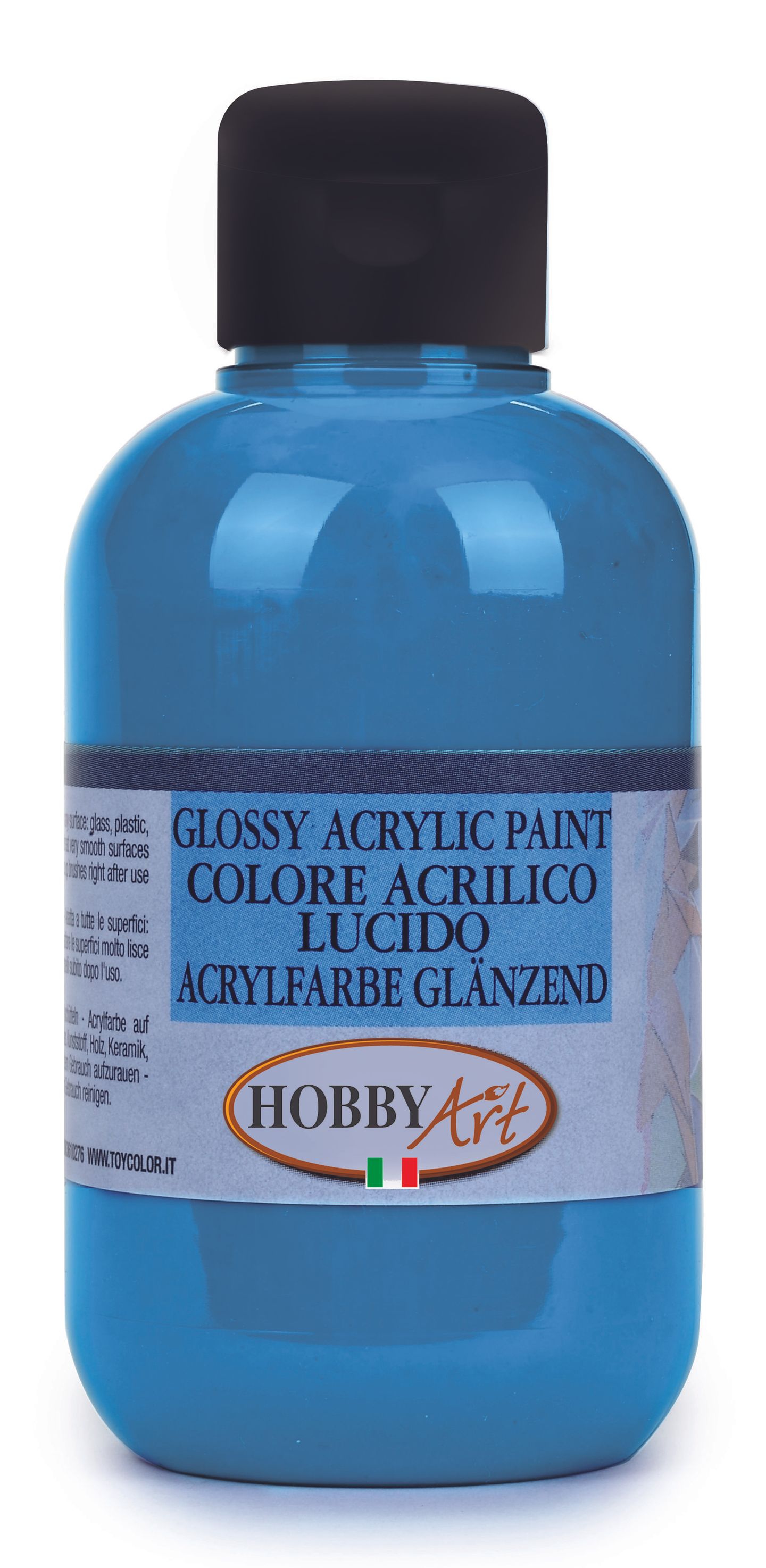 Akrylová barva Hobby Art, lesklá 250 ml - modrá
