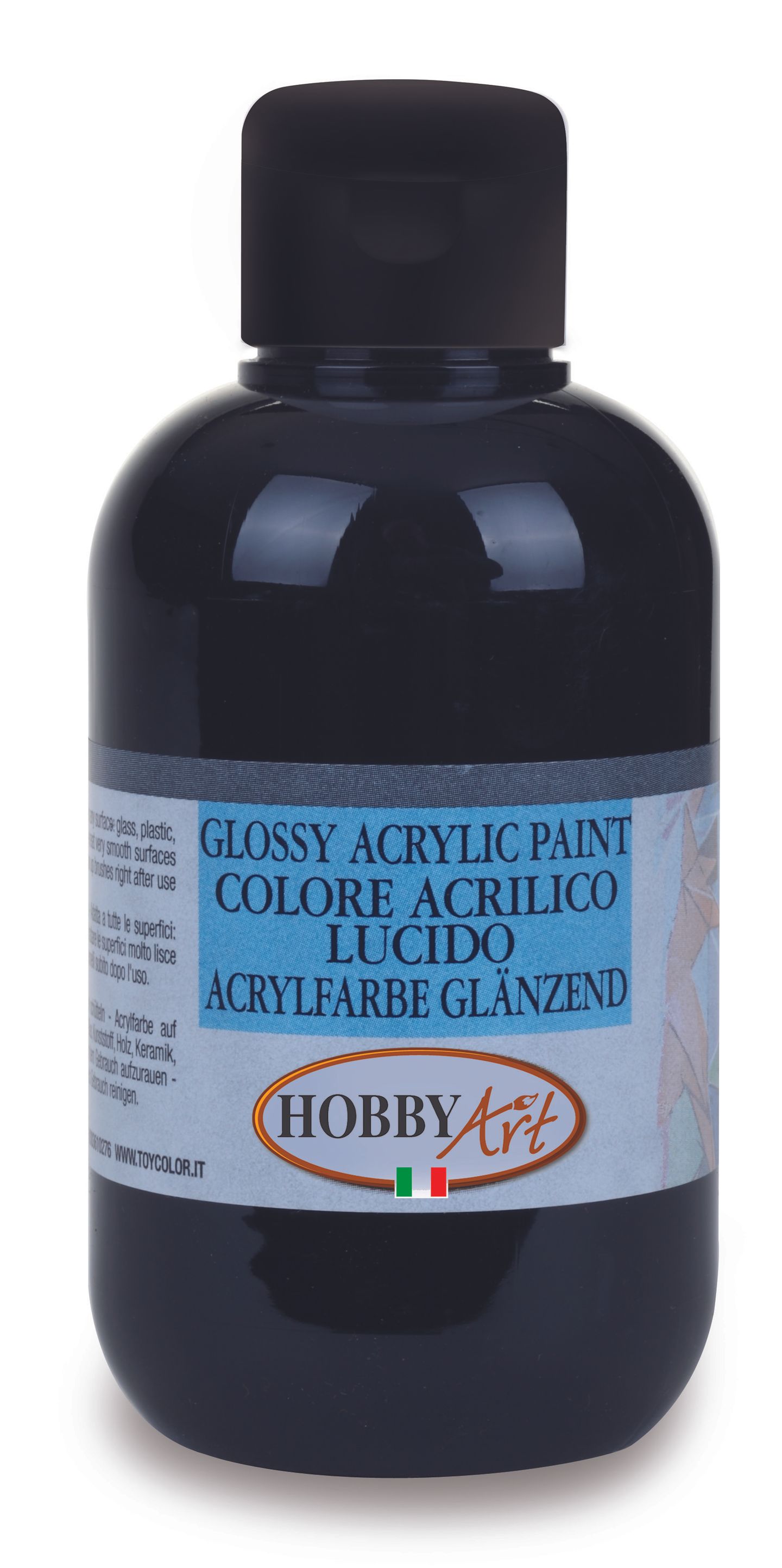 Akrylová barva Hobby Art, lesklá 50 ml - černá