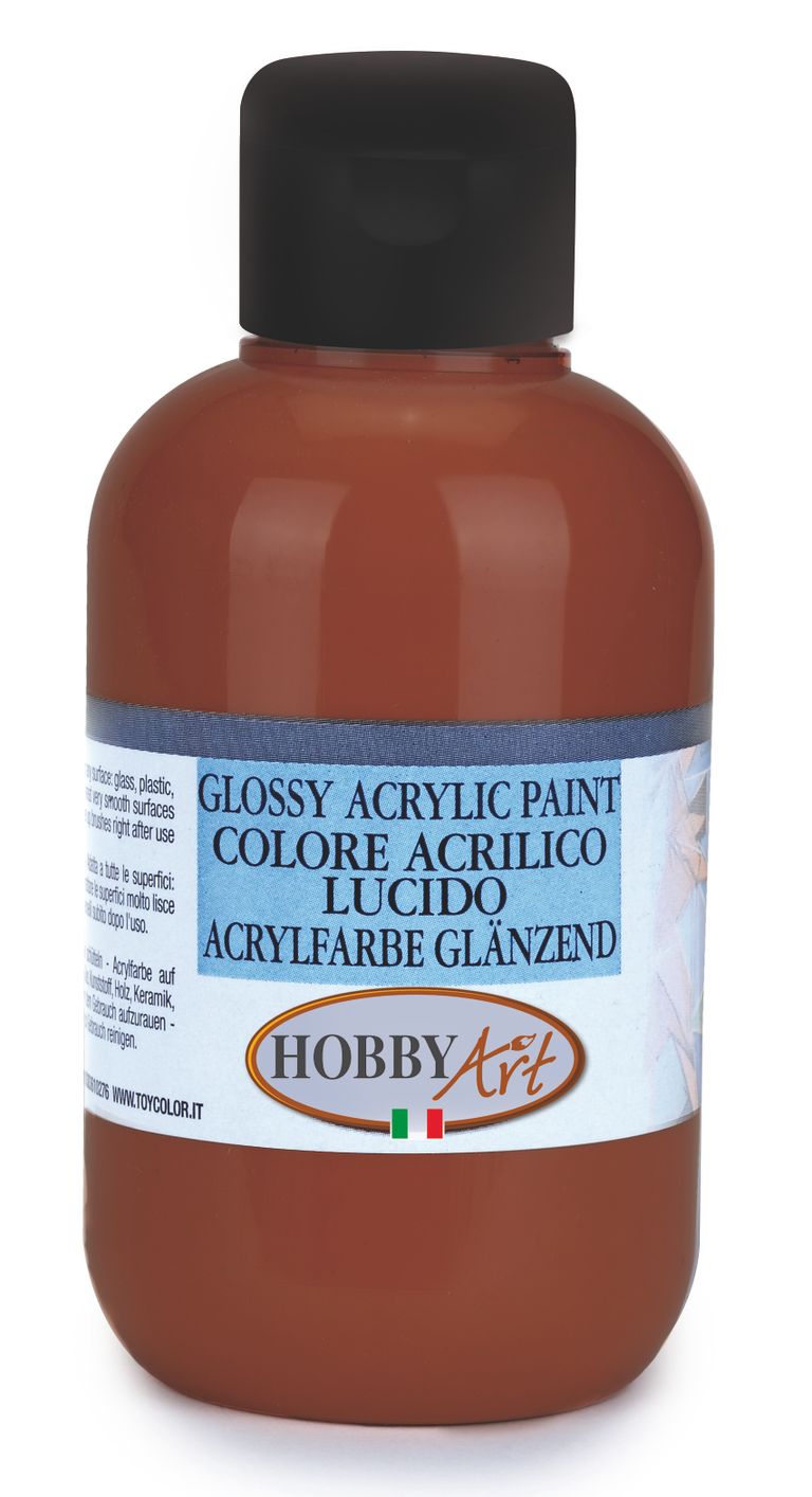 Akrylová barva Hobby Art, lesklá 50 ml - hnědá