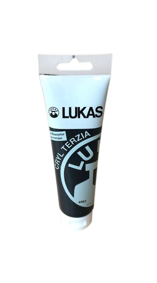 Akrylová barva LUKAS "Cryl Terzia" 125 ml - čerň kostní