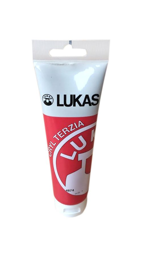 Akrylová barva LUKAS "Cryl Terzia" 125 ml - kadmium červené tmavé