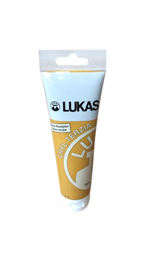 Akrylová barva LUKAS "Cryl Terzia" 125 ml - okr světlý
