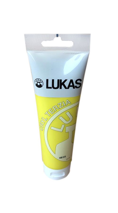 Akrylová barva LUKAS "Cryl Terzia" 125 ml - primární žlutá