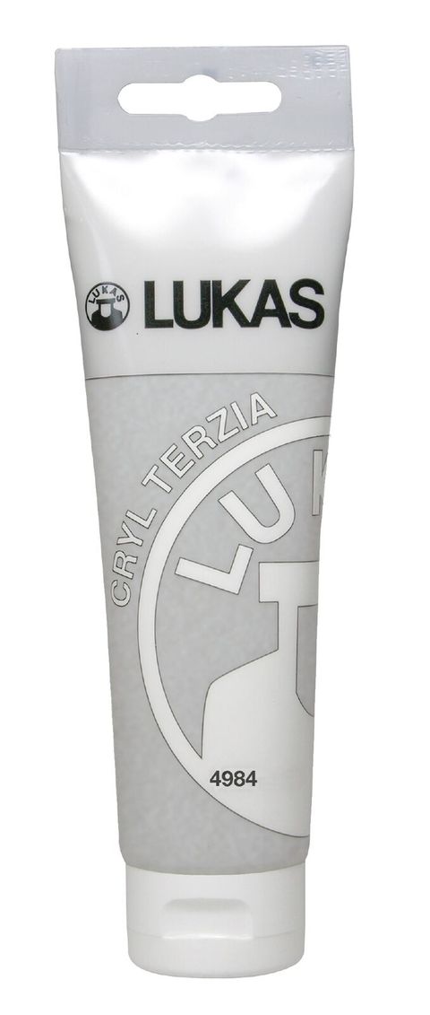 Obrázek produktu: Akrylová barva LUKAS "Cryl Terzia" 125 ml - stříbrná