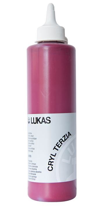 Akrylová barva LUKAS "Cryl Terzia" 500 ml - alirazinový karmín