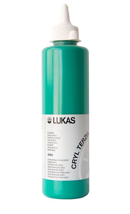Akrylová barva LUKAS "Cryl Terzia" 500 ml - cviridian