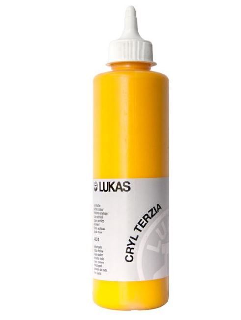 Akrylová barva LUKAS "Cryl Terzia" 500 ml - indiánská žluť