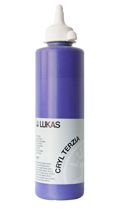 Akrylová barva LUKAS "Cryl Terzia" 500 ml - kobalt fialový tmavý