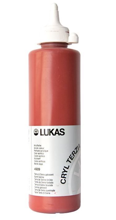 Akrylová barva LUKAS "Cryl Terzia" 500 ml - sienna pálená