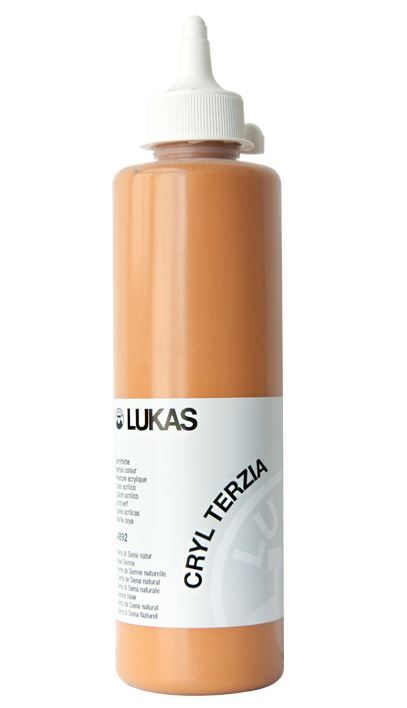 Akrylová barva LUKAS "Cryl Terzia" 500 ml - sienna přírodní