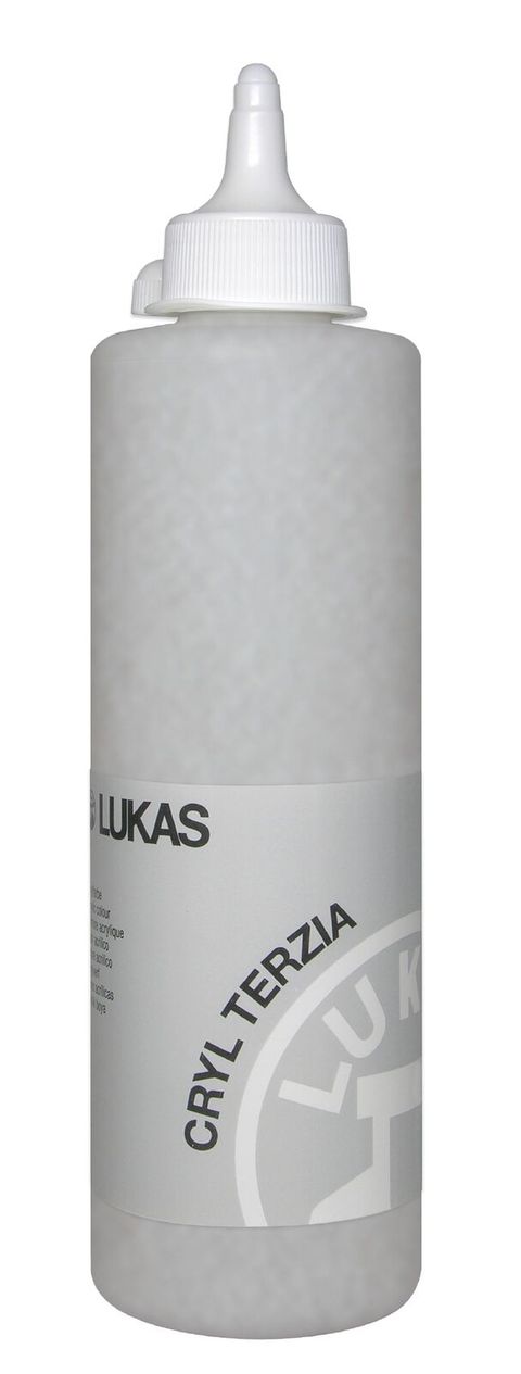 Obrázek produktu: Akrylová barva LUKAS "Cryl Terzia" 500 ml - stříbrná