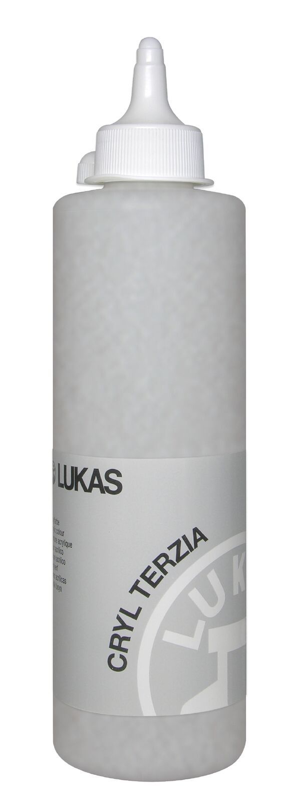 Akrylová barva LUKAS "Cryl Terzia" 500 ml - stříbrná