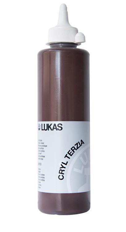 Akrylová barva LUKAS "Cryl Terzia" 500 ml - umbra