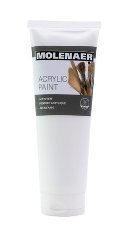 Obrázek produktu: Akrylová barva Molenaer 250 ml - bílá