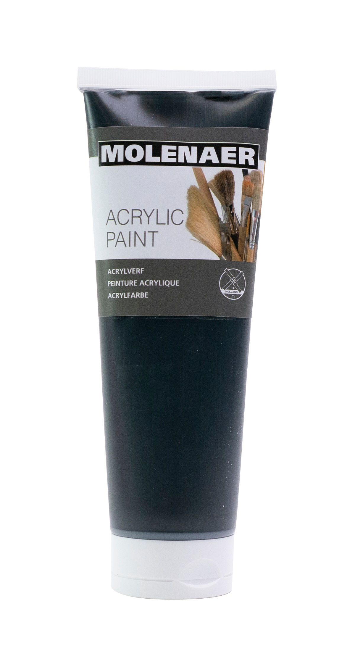 Akrylová barva Molenaer 250 ml - černá