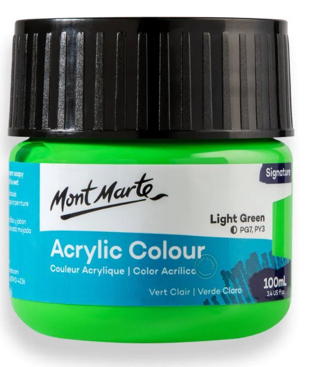 Akrylová barva Mont Marte 100 ml - sv. zelená (Light Green)
