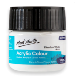 Akrylová barva Mont Marte 100 ml - titanová bílá