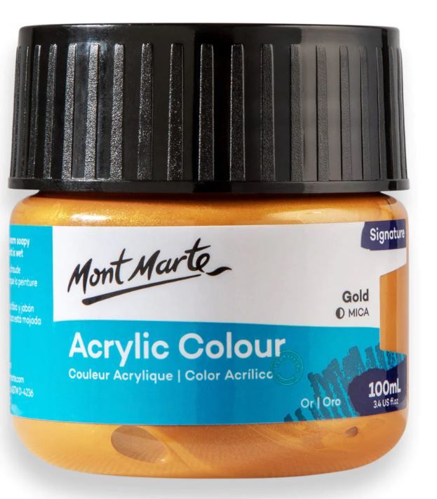 Akrylová barva Mont Marte 100 ml - zlatá (Gold)