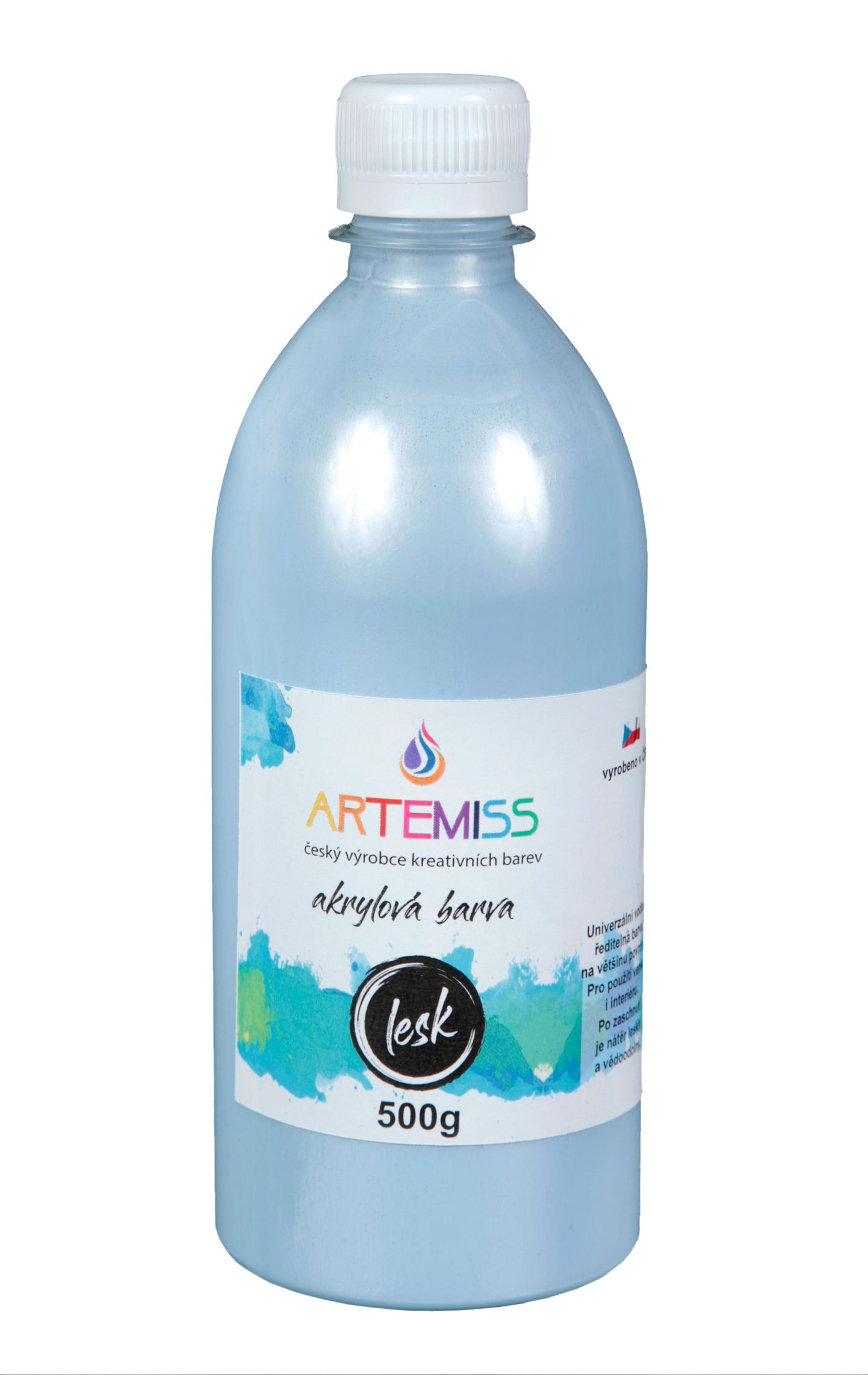 Akrylová barva - platina, 500g