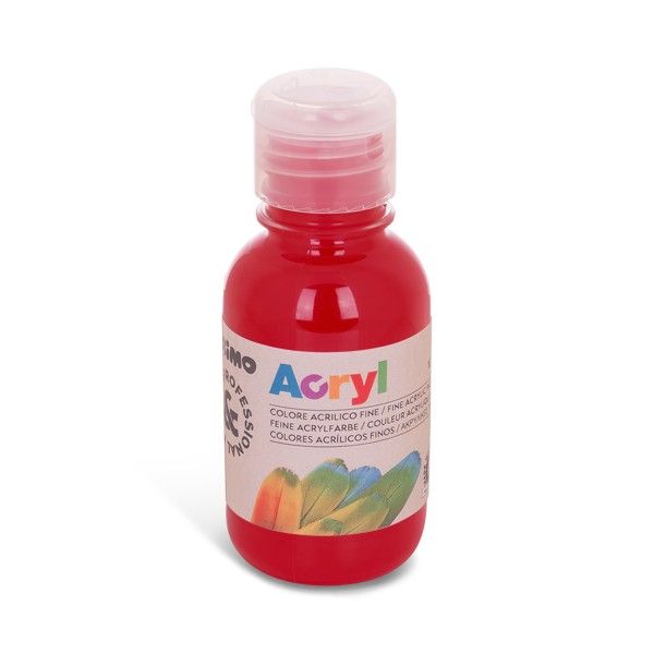 Akrylová barva PRIMO, 125 ml, karmínově červená