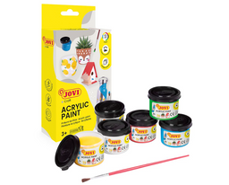 Obrázek produktu: Akrylové barvy DECOR AKRYL, sada 6 × 55 ml + štětec
