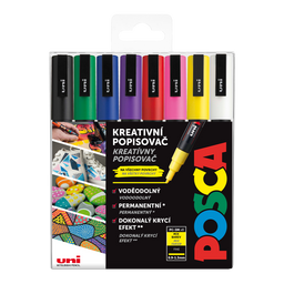Obrázek produktu: Akrylové popisovače POSCA, PC-3M - mix 8 základních barev