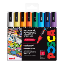 Obrázek produktu: Akrylové popisovače POSCA, PC-5M - 1,8-2,5 mm - 16 barev